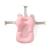 Cadita pliabila cu termometru si suport anatomic Genua Premium pink